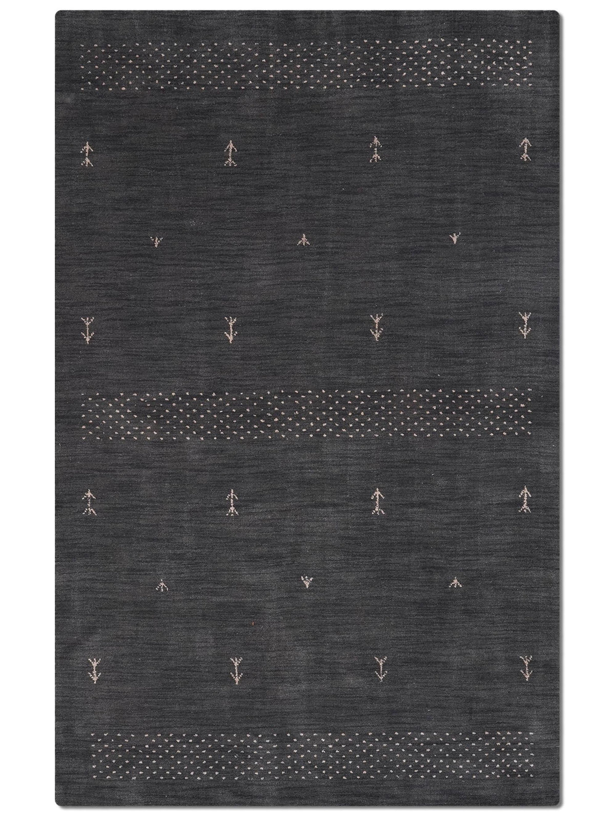 Rugsotic Carpets Handmade Rugs Hand Knotted Loom Rectangle 3'x5' Orange Wool for Indoor Use