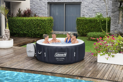 Coleman SaluSpa Palm Springs AirJet Inflatable Circle Hot Tub Spa 4-6 Person with Pump #P08411