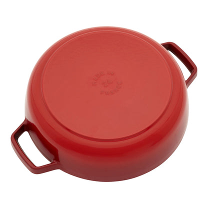 Staub Cast Iron 2.5-qt Saute Pan with Dragon Lid - Cherry