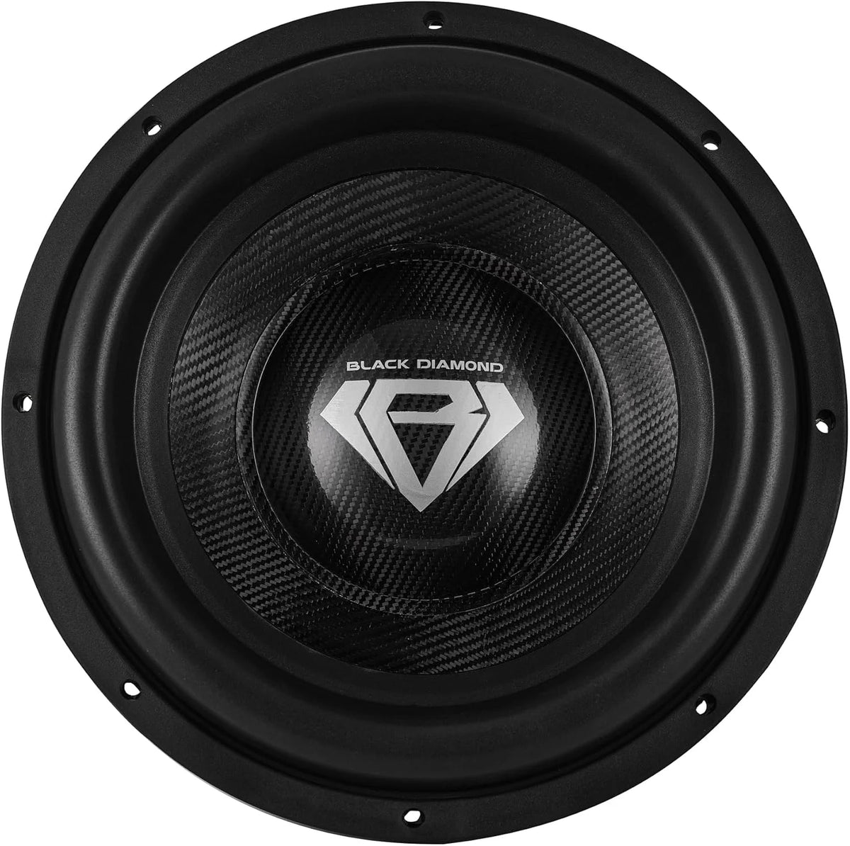 Black Diamond DIA-CARBON15.1D 15" High Excursion Carbon Fiber Subwoofer 3500W RMS - 7000W MAX | 2-Ohm DVC - Competition-Grade Pro Audio Subwoofer for Extreme Bass
