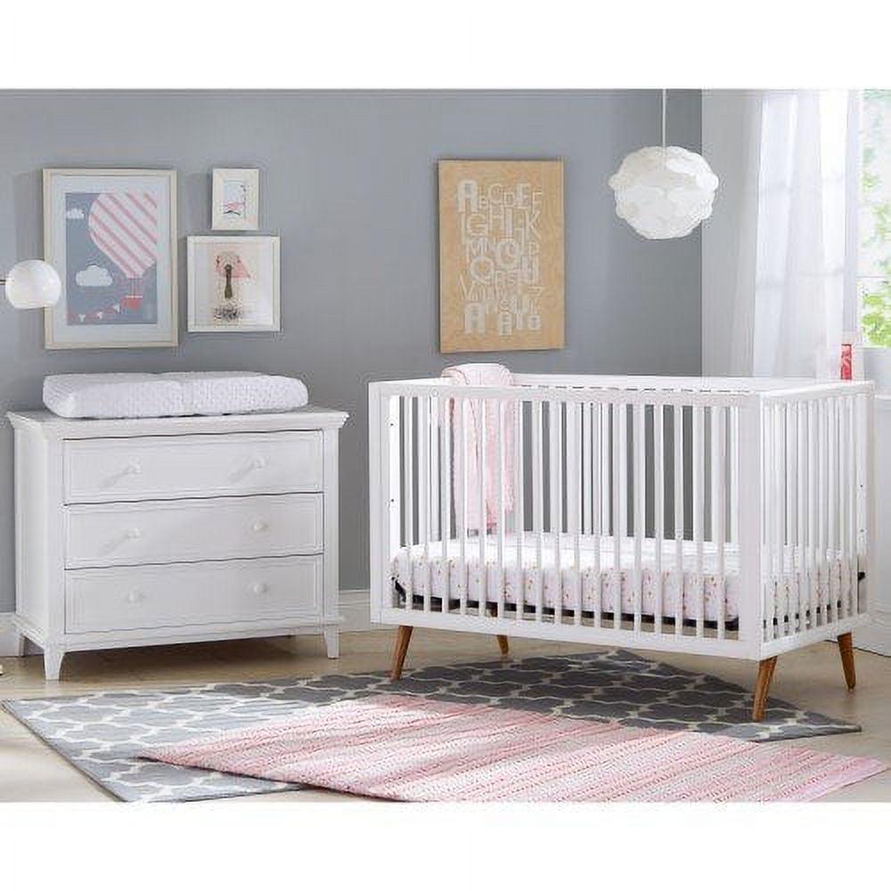 Contours Roscoe 3-in-1 Baby Crib. Toddler. Daybed. White. Unisex