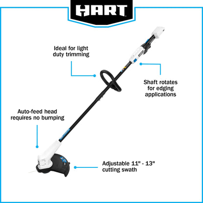 HART 20 Volt 13" Cordless Trimmer & Blower Combo Kit