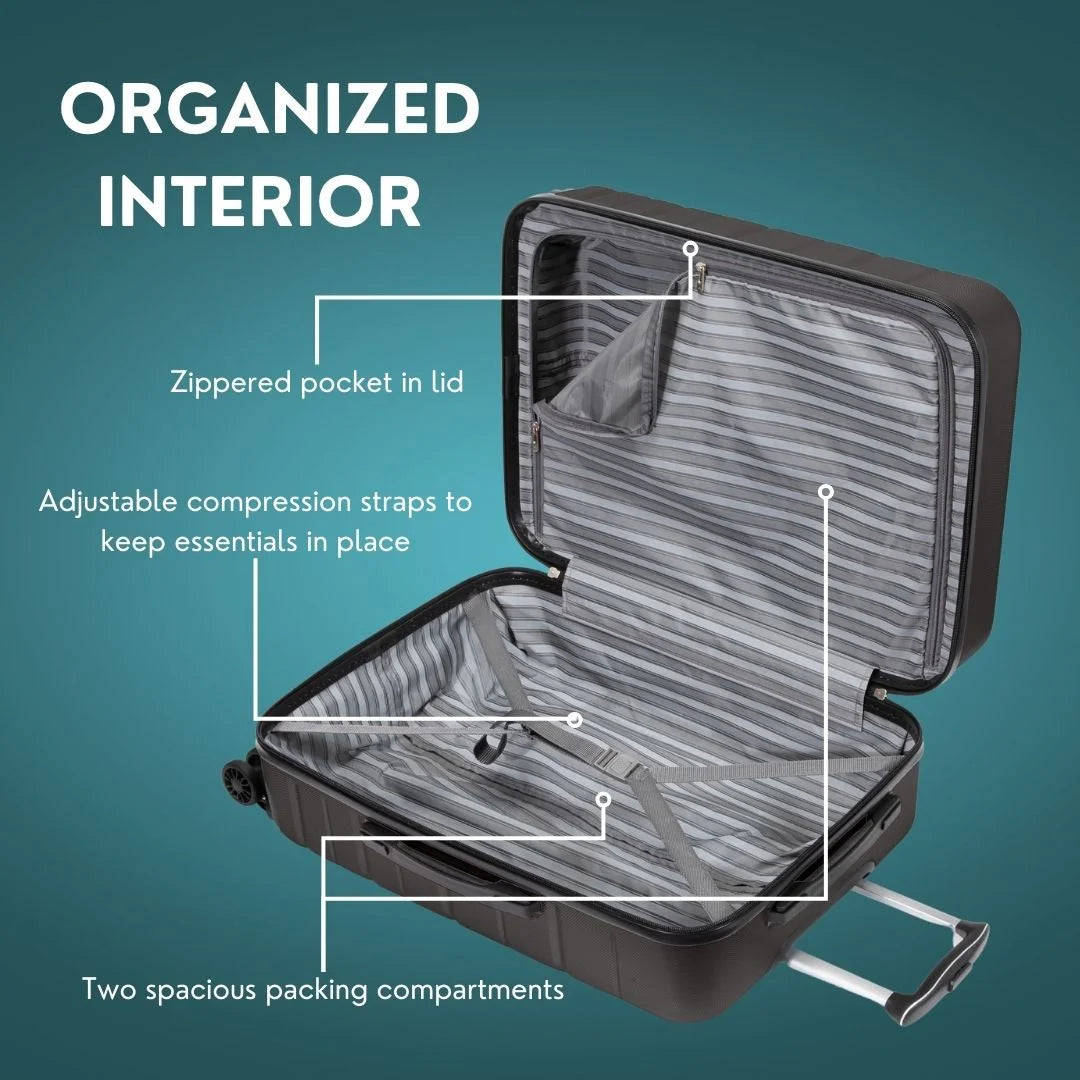 Skyway Luggage Epic 2.0 24" Hardside 8-Wheel Medium Check-In Spinner