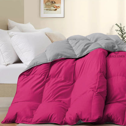 Bedding Comforter Cal King Size, Duvet Insert, Quilted Comforter with Corner Tabs, All Season Lightweight Quilt, Down Alternative Hotel Comforter Cal King Size 96X102 Baby Pink