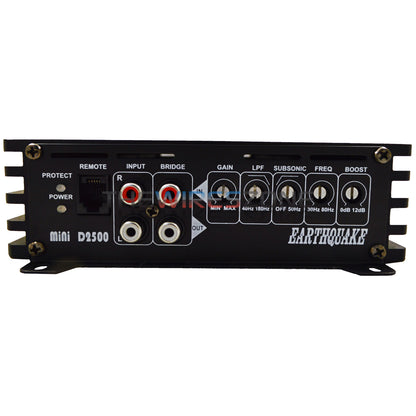 Earthquake Sound Mini D2500 2nd Gen Mono Block Class D 2500 Watts Car Amplifier