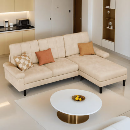Lofka Sofa Couch with Large Storage Pockets and Soft Seats,Modern Loveseat Sofa for Apartment, Office, Bedroom,Deep Gray