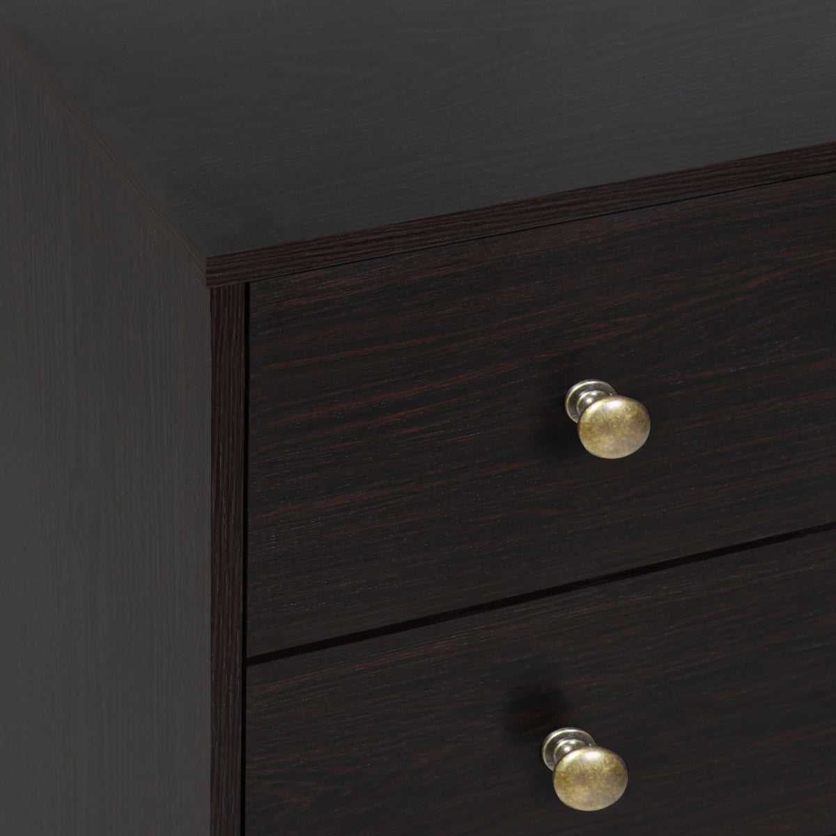 VEIKOUS Oversized 5-Drawer Dresser Chest, Large Storage Dresser for Bedroom Storage, Oak