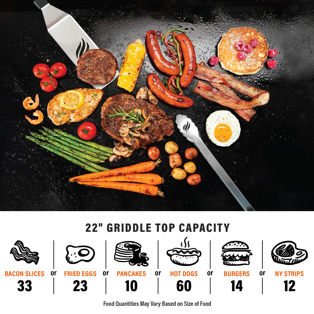 Blackstone Original 22" Omnivore Griddle with Stainless Steel Front Panel