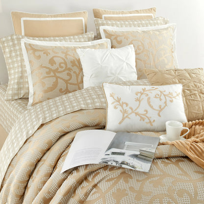 Lanco Smoke Grey Comforter Set California King Size, 9 Piece Jacquard Floral Bedding Set, All Season, Ultra-Soft, Matching Pillows & Shams, Bed Skirt