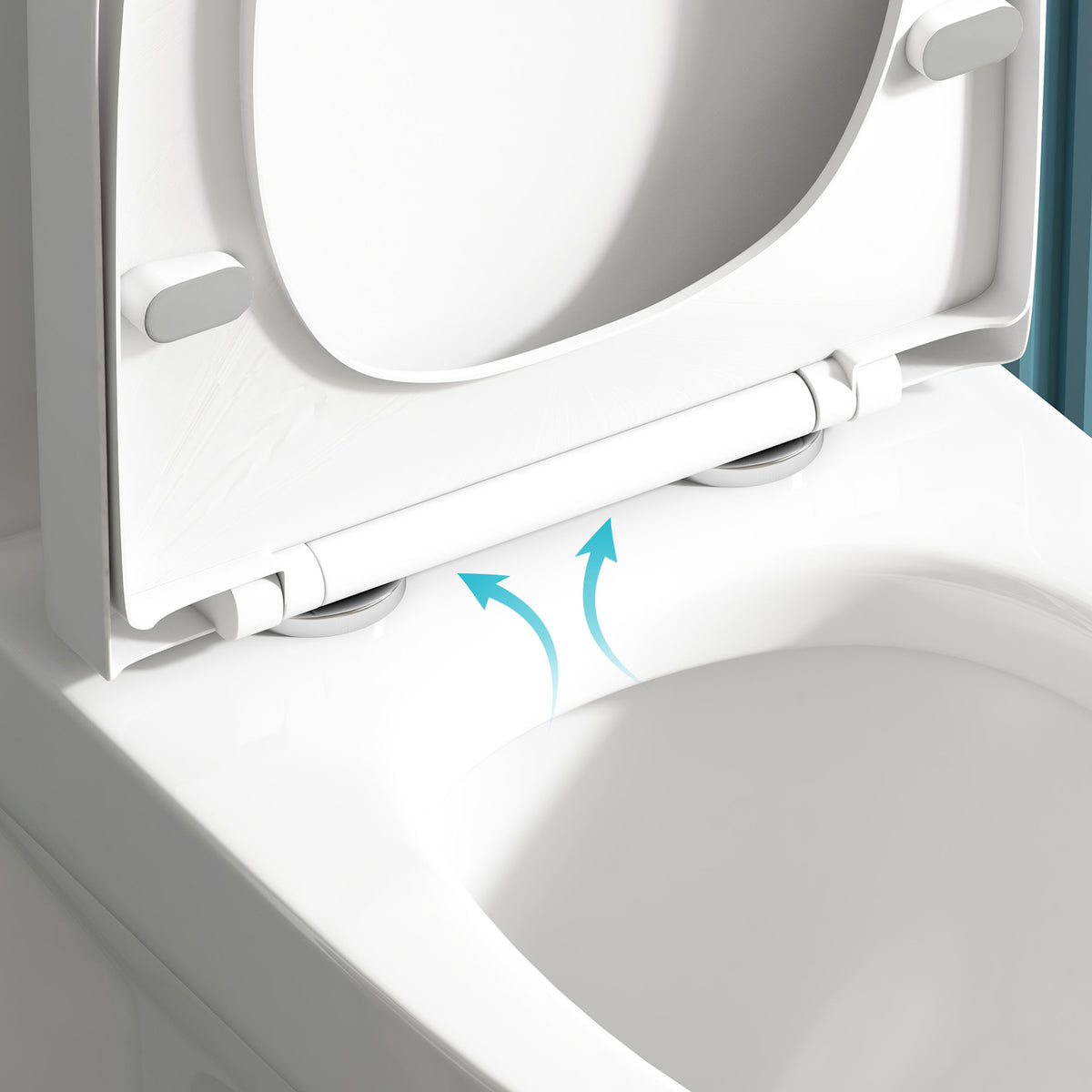 Puremind One-Piece Elongated Ceramic Toilet,4/6 Dual Flush 1.28 Gpf, White (27.6''Dx15''Wx29.5''H)