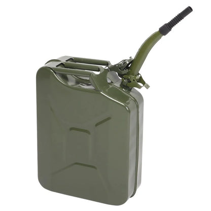 YUONAO 3-Pack 5 Gal (20L) Steel Gas Fuel Can �C Army Green Military-Grade Gasoline Container for Emergency, Outdoor, Off-Road, Camping