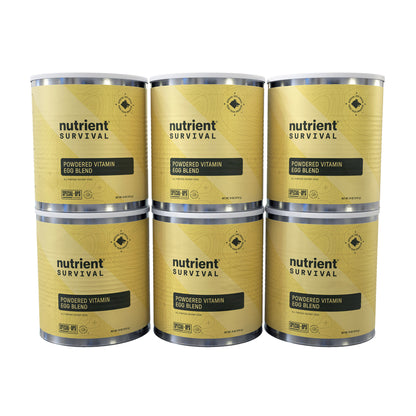 Nutrient Survival Powdered Vitamin Eggs 6-pack, (210 Total Servings)
