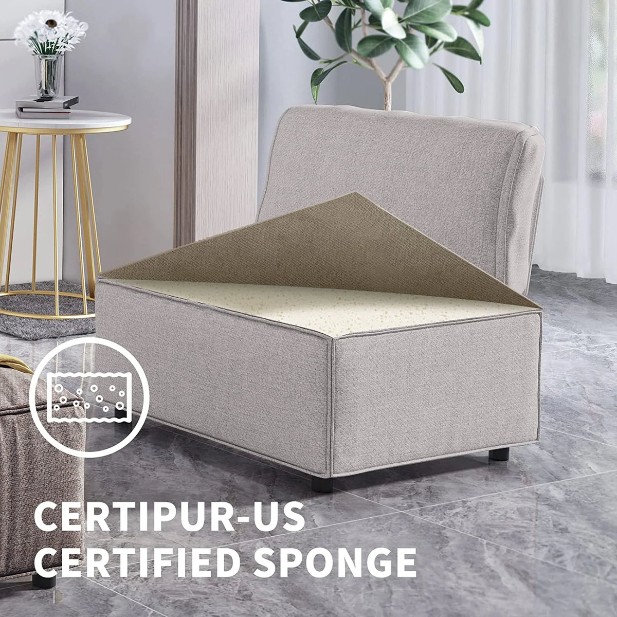 Mjkone Sectional Couch/Futon Sofa Bed, Variable Modular Oversized Couch, U/L Shaped Couch and Queen Sleeper Sofa, Convertible Sofa Set for Living Room, Furniture for Living Room