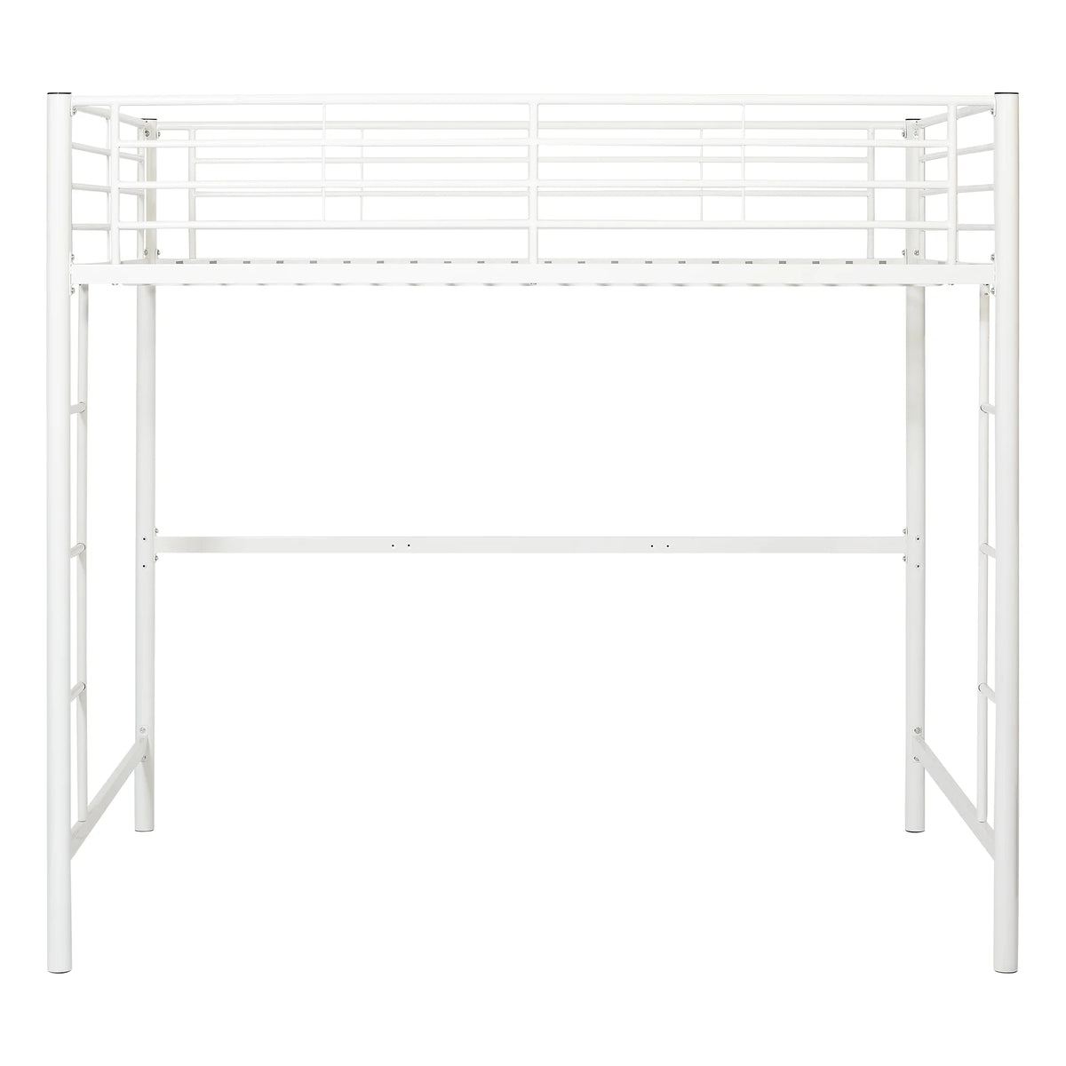 Walker Edison Sunset Modern Powder-Coated Steel Metal Full Loft Bunk Bed - Black