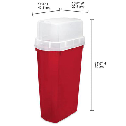 Sterilite 30 Inch Holiday Gift Wrapping Paper Storage Box with Lid (4 Pack)