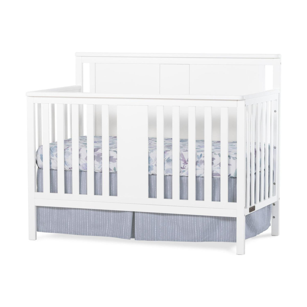 Child Craft Quincy 4-in-1 Convertible Crib. Baby Crib Converts to Day Bed. Toddler Bed and Full Size Bed. 3 Adjustable Mattress Positions. Non-Toxic. Baby Safe Finish (Matte White)