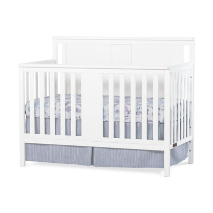 Child Craft Quincy 4-in-1 Convertible Crib. Baby Crib Converts to Day Bed. Toddler Bed and Full Size Bed. 3 Adjustable Mattress Positions. Non-Toxic. Baby Safe Finish (Matte White)