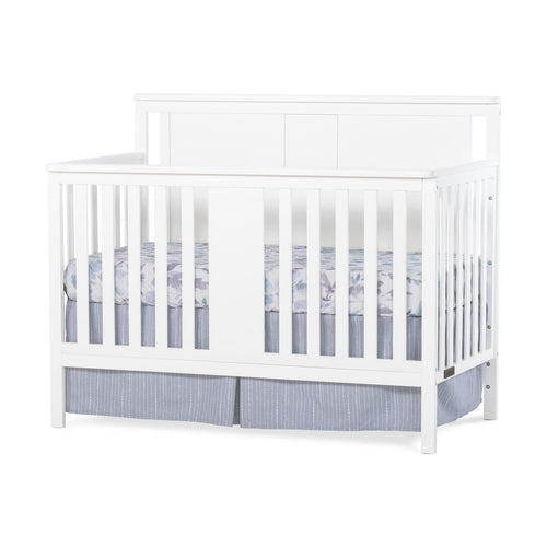 Child Craft Quincy 4-in-1 Convertible Crib. Baby Crib Converts to Day Bed. Toddler Bed and Full Size Bed. 3 Adjustable Mattress Positions. Non-Toxic. Baby Safe Finish (Matte White)
