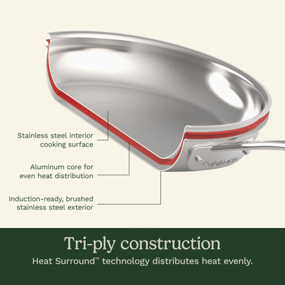 Cuisinart MultiClad Pro Triple Ply 12-Piece Stainless Steel Cookware Set