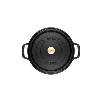 Staub Cast Iron 5.5-qt Round Cocotte - Cherry