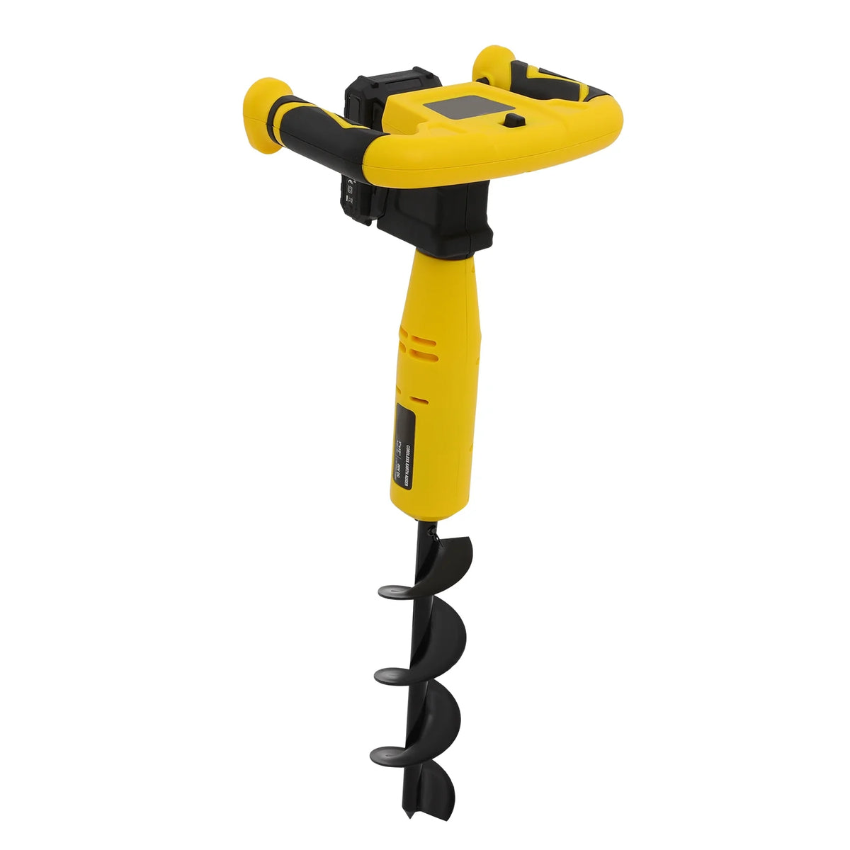 ToppiJoy 550rpm Cordless Electric Post Hole Digger Hole Digging Machine Electric Earth Auger for Post Hole Digging Drilling Tree Planting, with Battery and Charger