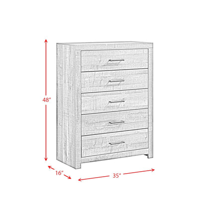Beckett Queen Bookcase Panel 6PC Bedroom Set with Bluetooth