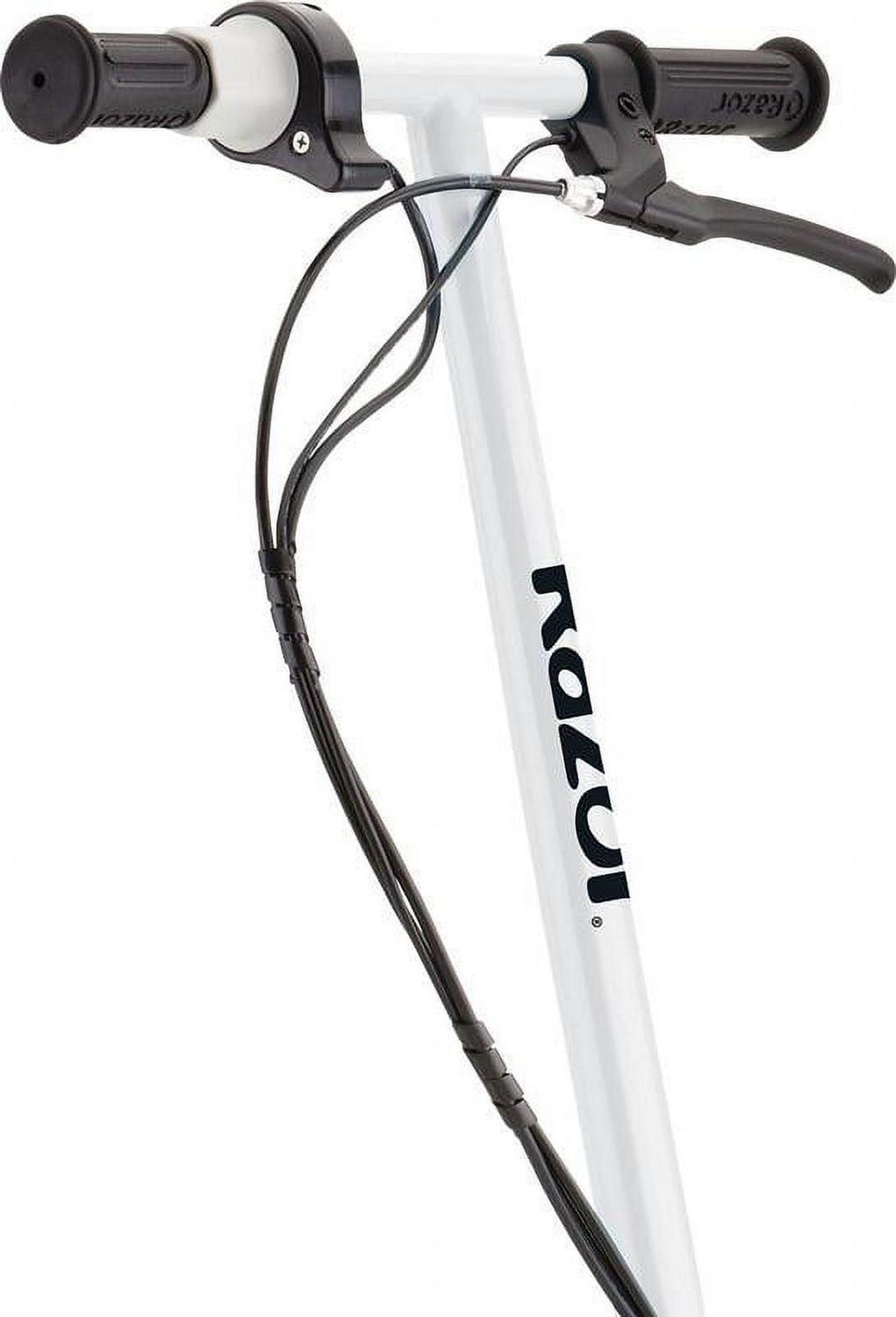 Razor E200 Electric Scooter - White/red. 200-Watt Motor. up to 12 mph. for Teen Ages 13+