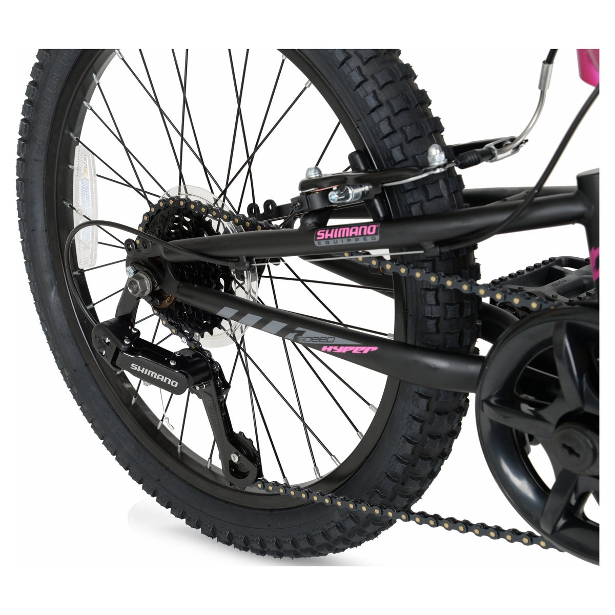 Hyper Bicycles 20" Girl's Swift Mountain Bike for Kids, Magenta