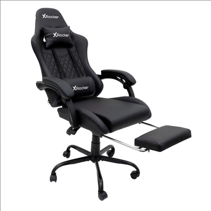 X Rocker Apex PC Gaming Chair with Massage Function and Footrest, Red