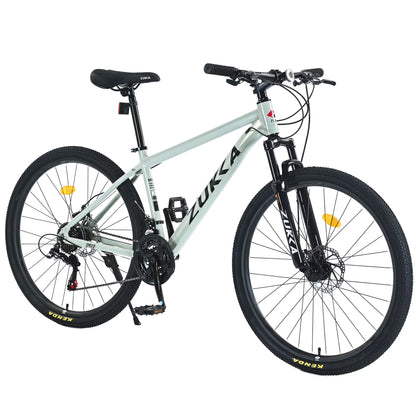 27.5" MTB Mountain Bike for Men - 21-Speed Aluminum Alloy Frame, Front Suspension, Double Disc Brakes | Adult All-Terrain Bicycle