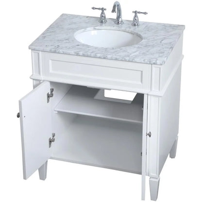 Elegant Kitchen and Bath 30 inch Single bathroom vanity in Grey