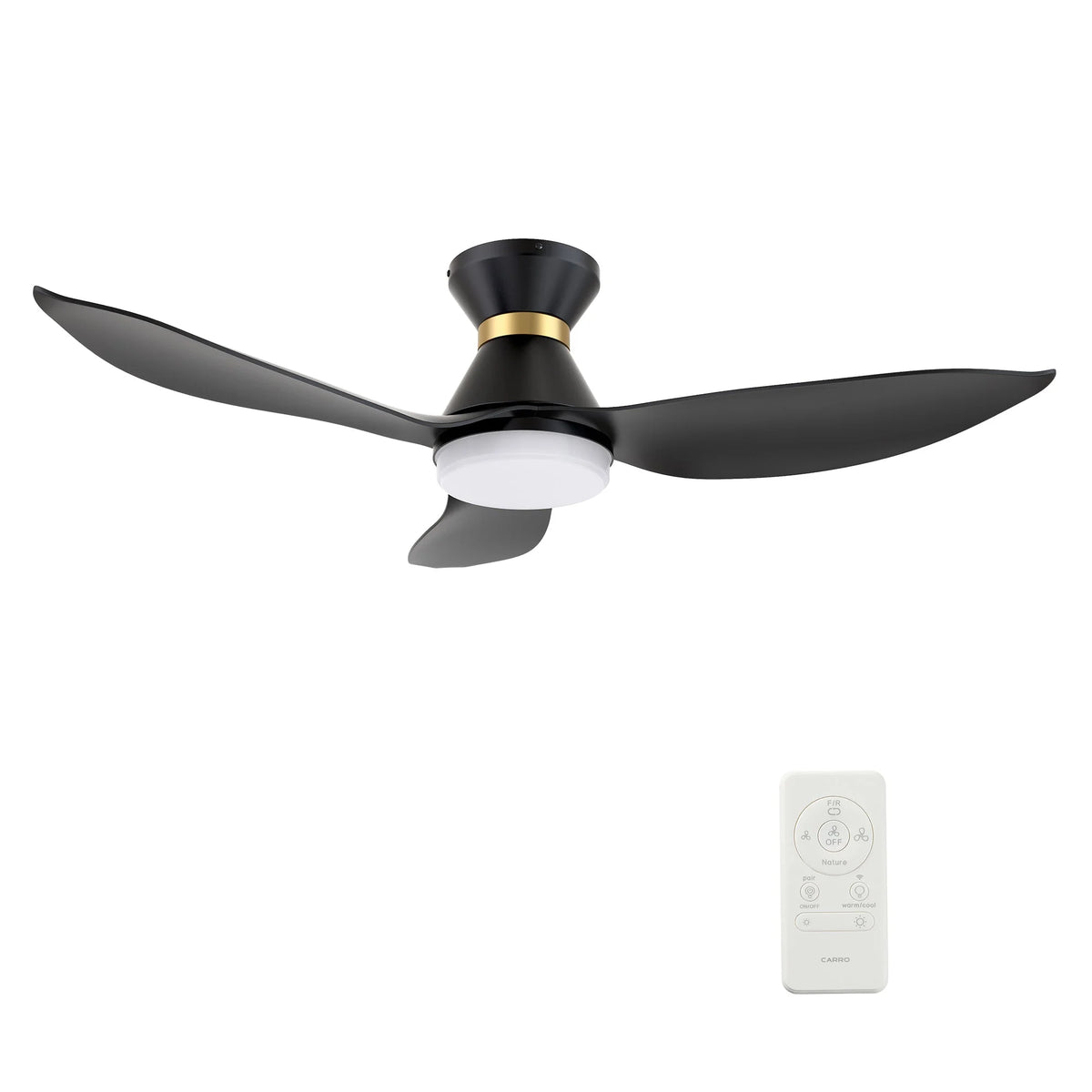 Smaair 45" Smart Ceiling Fan with Remote and Dim Light for Indoor and Outdoor