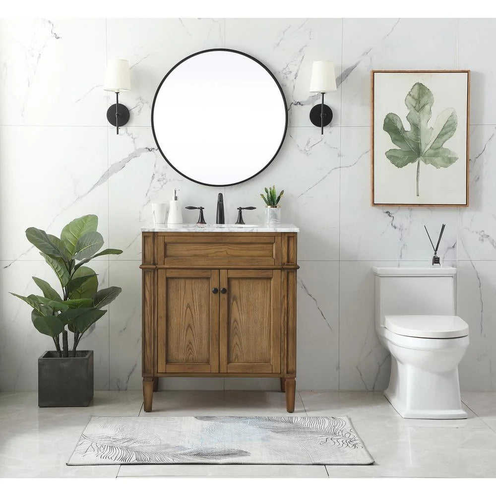 Elegant Kitchen and Bath 30 inch Single bathroom vanity in Grey