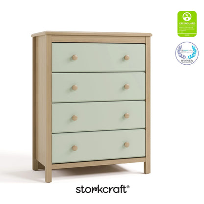 Storkcraft Alpine 4 Drawer Nursery Dresser, White