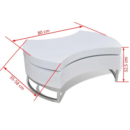 vidaXL Coffee Table Shape-Adjustable Side End Couch Storage Table Multi Colors