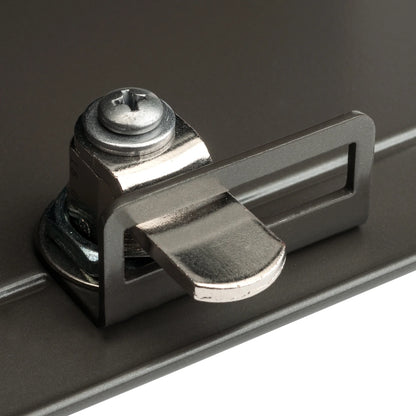 Architectural Mailboxes Oasis Classic Black Post Mount Mailbox, Galvanized Steel, Locking