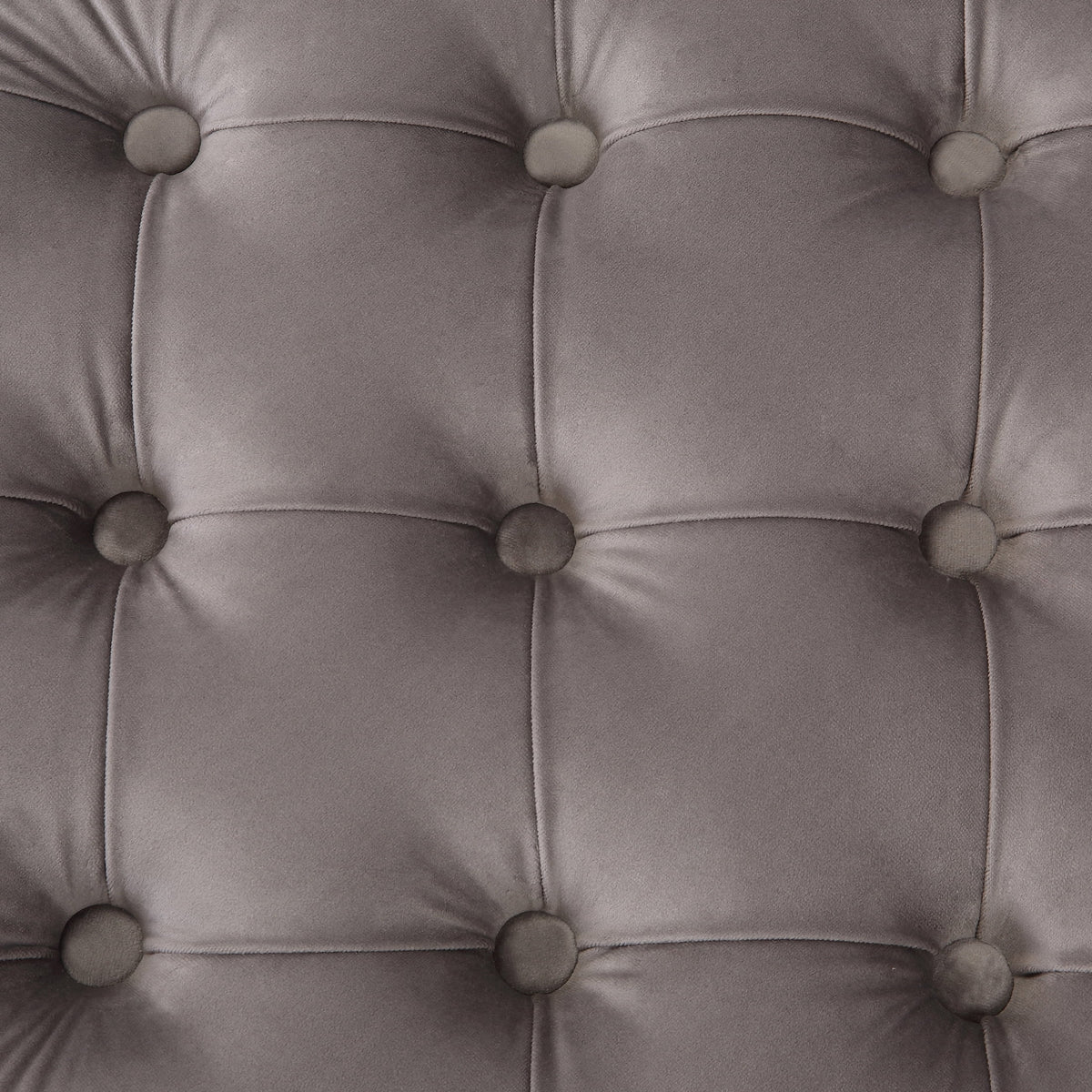 WestinTrends Wordford Round Velvet Tufted Storage Ottoman, Velvet Navy Blue