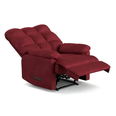 Mainstays Crimson Red Microfiber Recliner