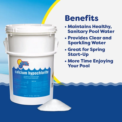 In The Swim Chlorine and Shock Bundle for Sanitizing Swimming Pools �C Includes 50 Pound Bucket of 3 Inch Stabilized Chlorine Tablets and 50 Pound Bucket of 68% Cal-Hypo Pool Shock