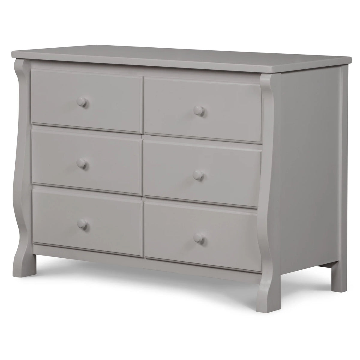 Delta Children Universal 6 Drawer Dresser with Interlocking Drawers - Greenguard Gold Certified, Grey