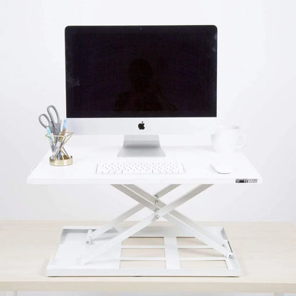 Stand Steady X-Elite Pro Standing Desk Converter | Instantly Convert Any Desk into a Stand Up Desk | Easy Lift Height Adjustable Standing Desk | No Assembly Required (28 x 20 / Black)