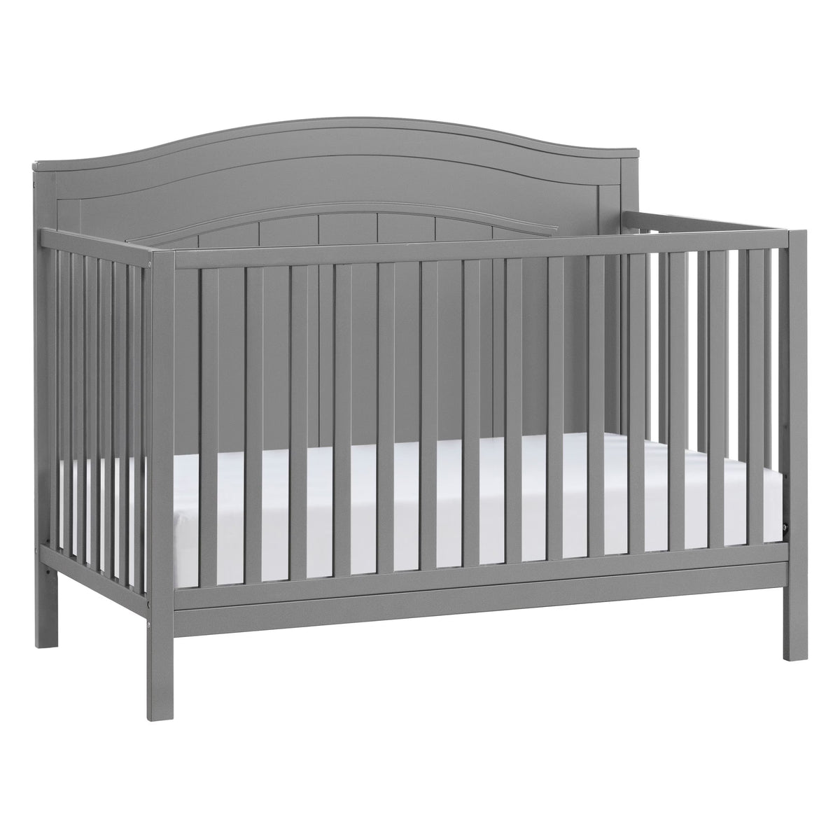 Oxford Baby North Bay 4-in-1 Convertible Crib, Snow White, GREENGUARD Gold Certified, Wooden Crib