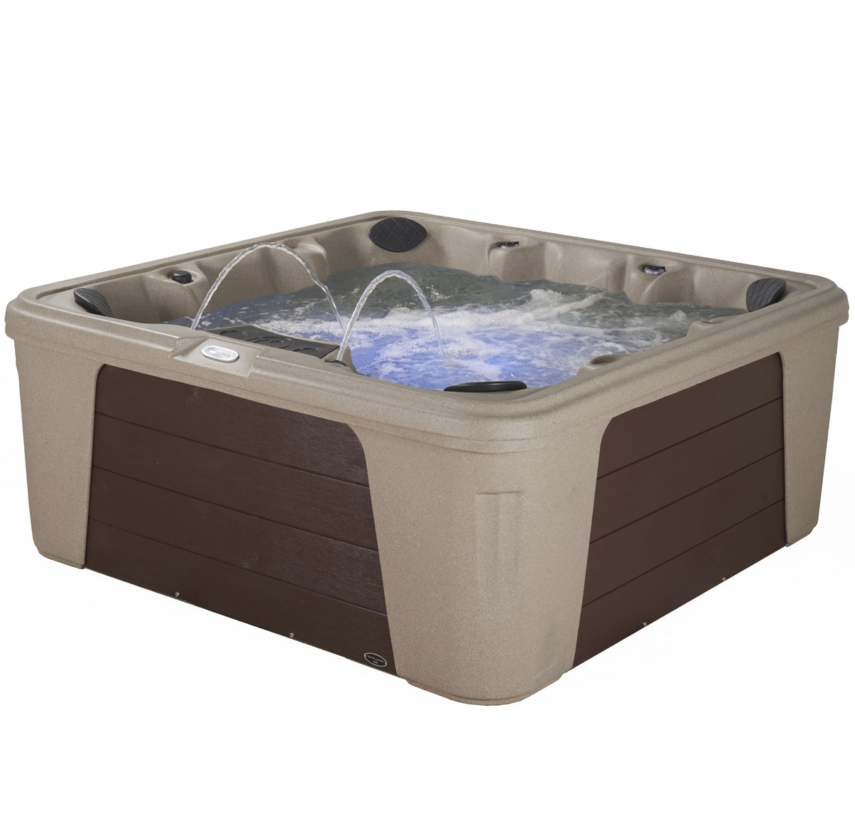Aqualife by Strong Spas Palm Beach 6 Person 69-Port Non-Lounger Spa, 30 Jets, Cobblestone
