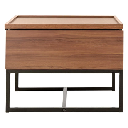 Safavieh Kristie Contemporary Lift-Top Coffee Table, Dark Oak/Black