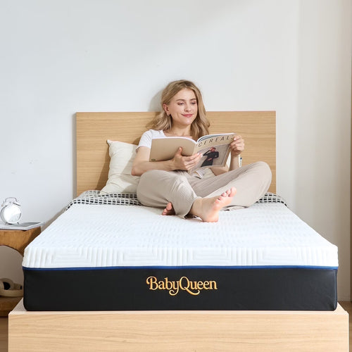 BabyQueen Twin Size Mattress 6" Medium Firm Gel Memory Foam Twin Mattress for Pressure Relief, Bed in a Box, Breathable Cooling Layers, Certified Safe Materials