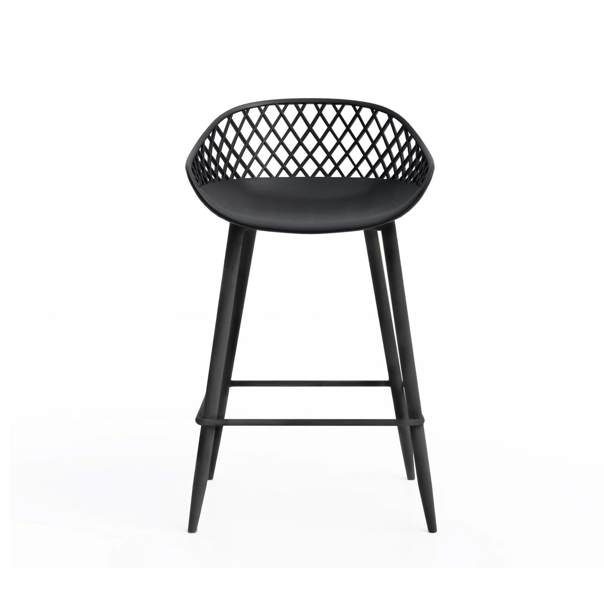 Kurv Indoor and Outdoor Counter Stool - Aloe Green - Set of 2