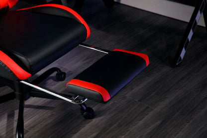 X Rocker Apex PC Gaming Chair with Massage Function and Footrest, Red