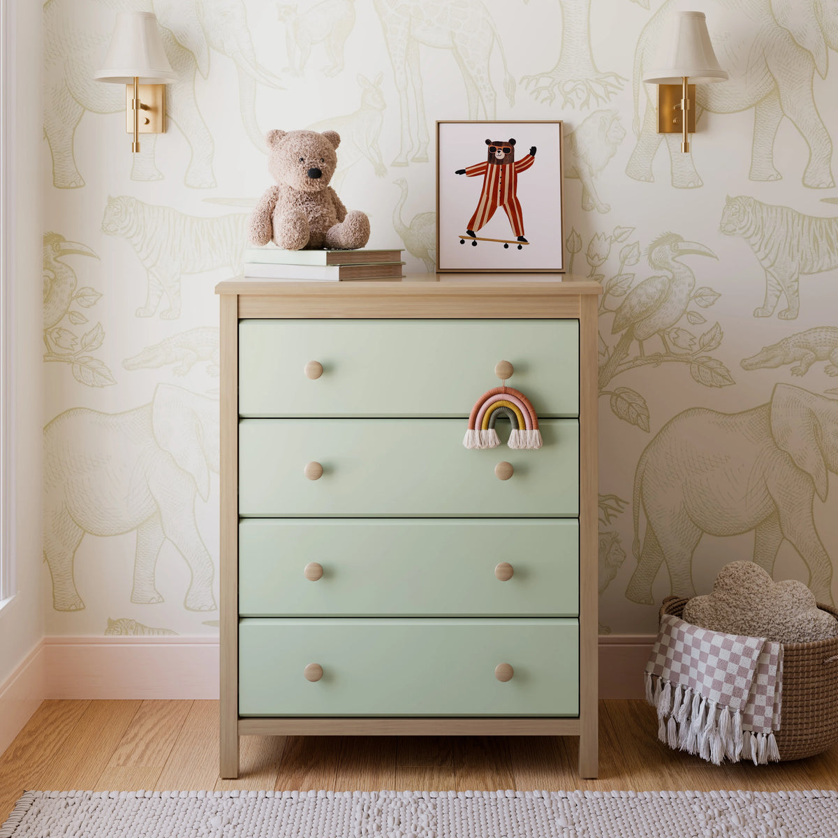 Storkcraft Alpine 4 Drawer Nursery Dresser, White