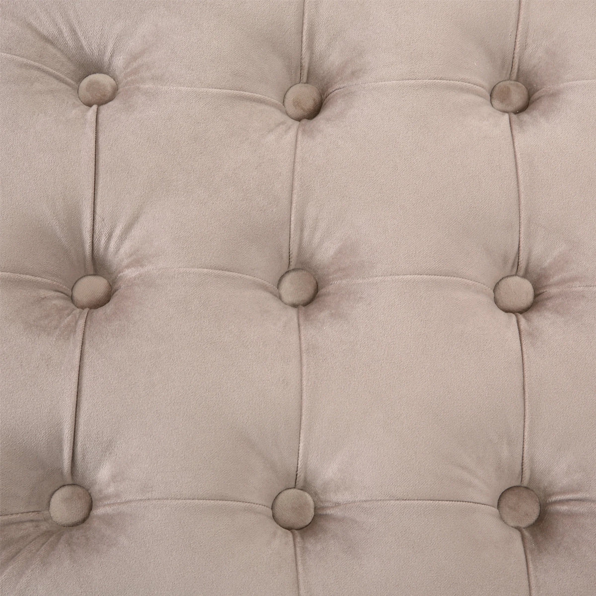WestinTrends Wordford Round Velvet Tufted Storage Ottoman, Velvet Navy Blue