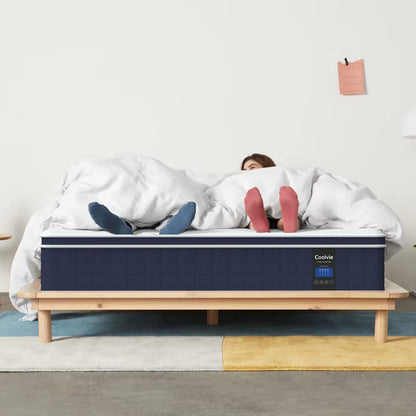 Full Size Mattress, Coolvie 12'' Full Mattress Hybrid Construction Individual Pocket Springs with Memory Foam,  Medium Feel